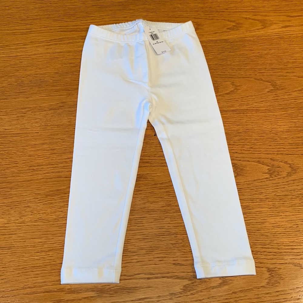 NWT Old Navy, 2T, white leggings